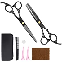 Peinat Tijeras de Peluquería-Conjunto Tijeras Peluqueria Profesional- Tijeras Barbero de Cortar y Entresaca de barbero y…